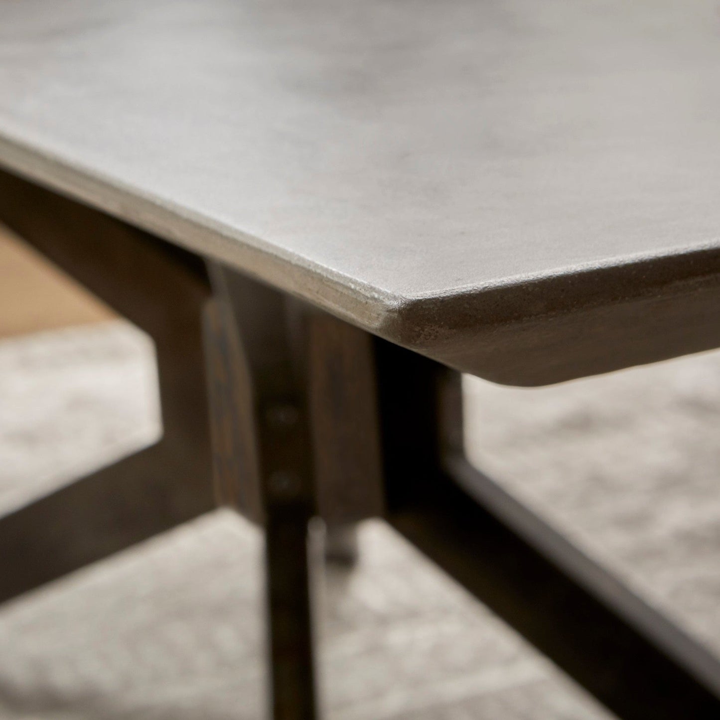 Table à manger rectangulaire industrielle