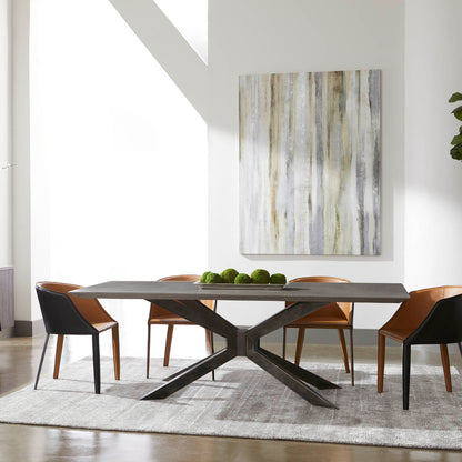 Table à manger rectangulaire industrielle