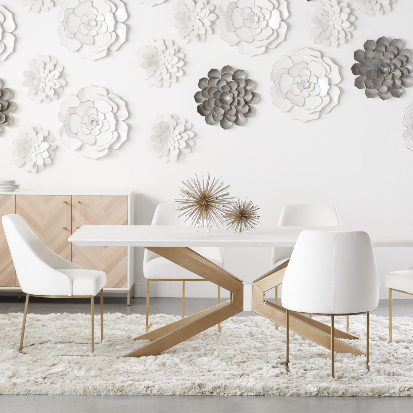 Table à manger rectangulaire industrielle