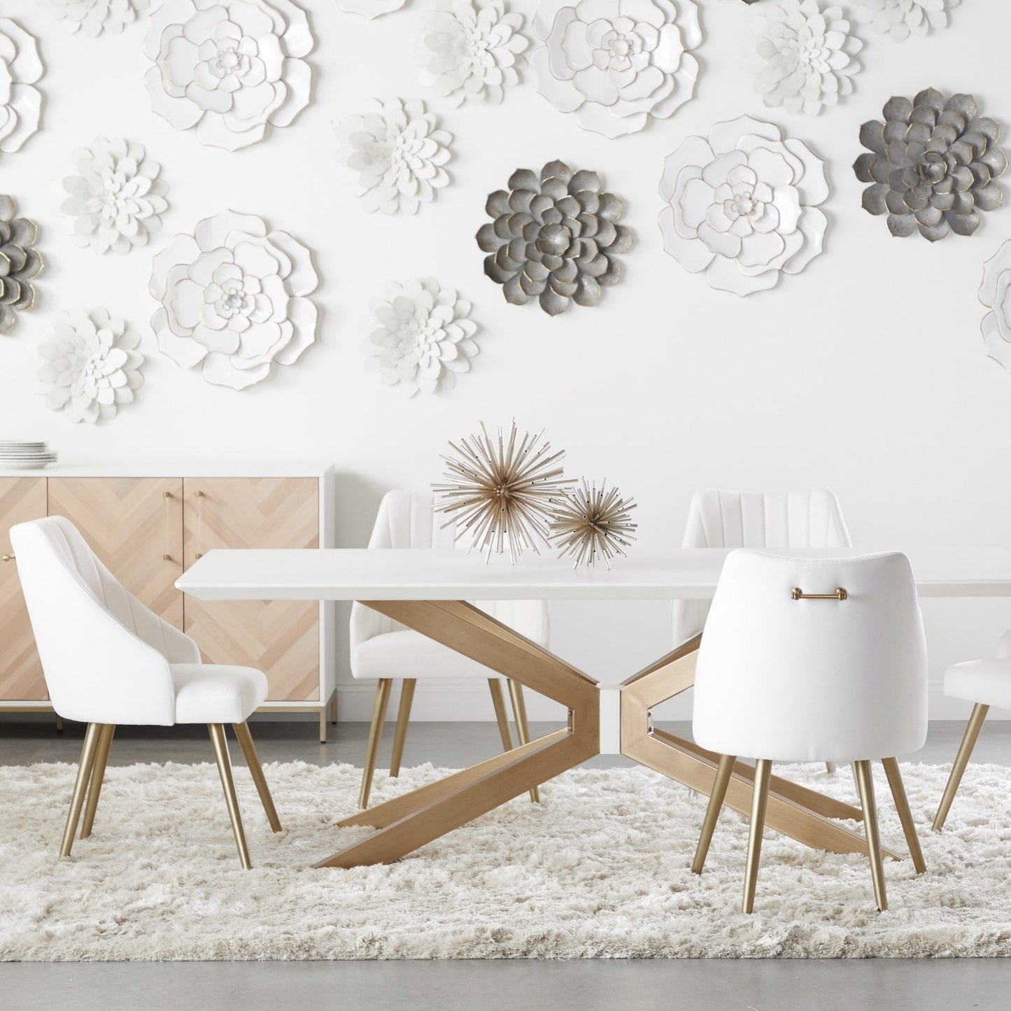 Table à manger rectangulaire industrielle