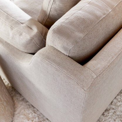 Housse de canapé Lena 95 avec accoudoirs inclinés
