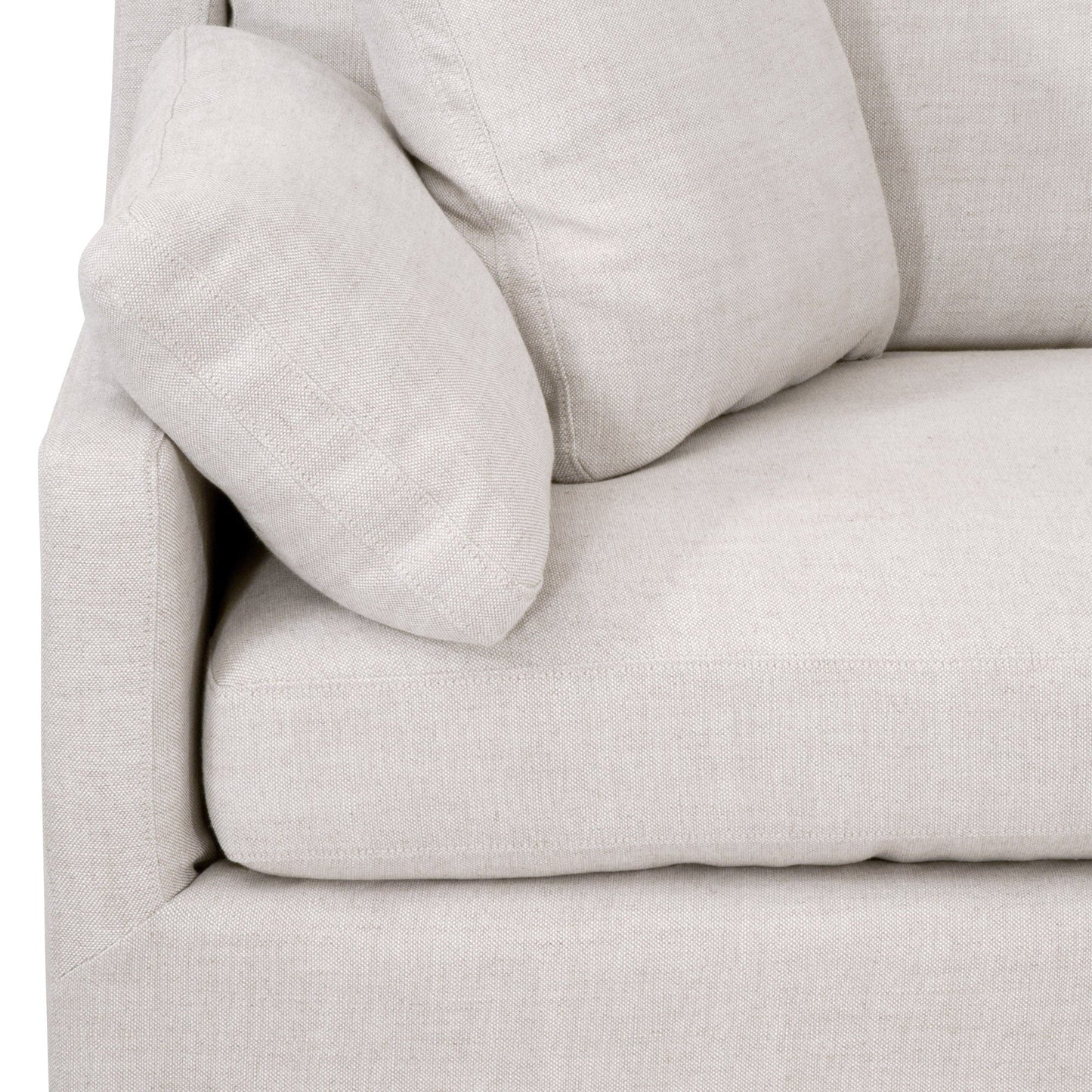 Housse de canapé modulaire Lena 2 places avec accoudoirs inclinés à gauche