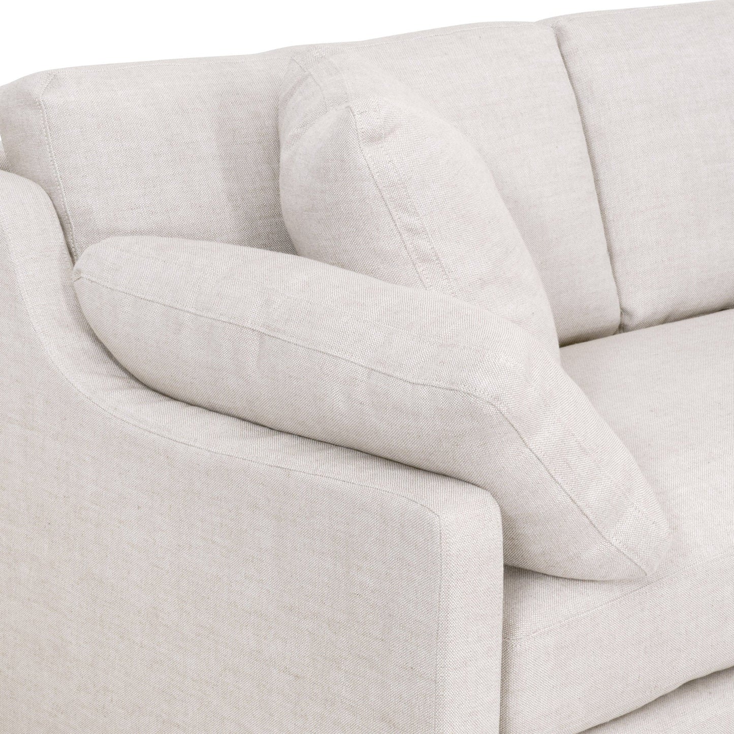 Housse de canapé modulaire Lena 2 places avec accoudoirs inclinés à gauche