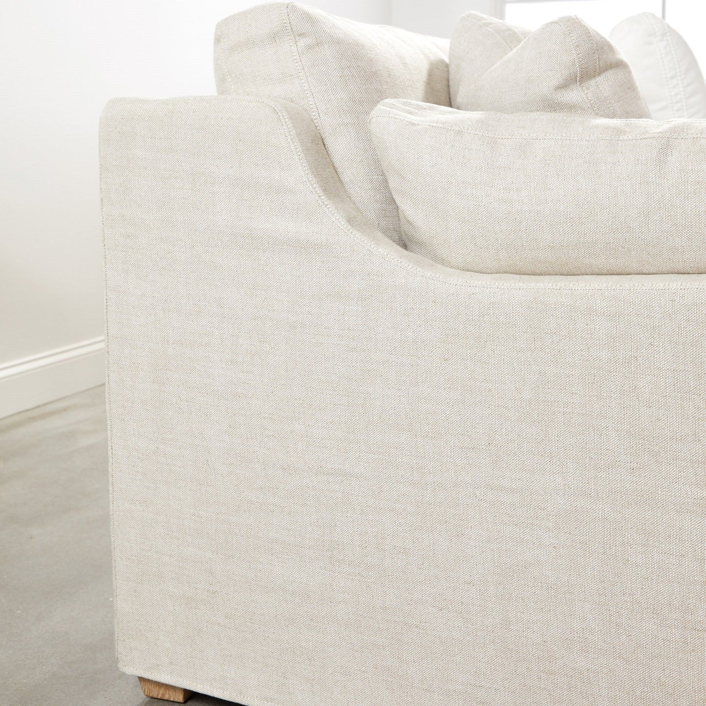 Housse de canapé modulaire Lena 2 places avec accoudoirs inclinés à gauche