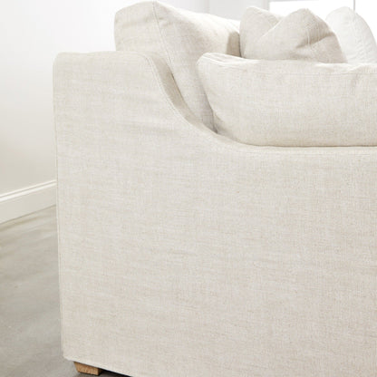 Housse de canapé modulaire Lena 2 places avec accoudoirs inclinés à gauche