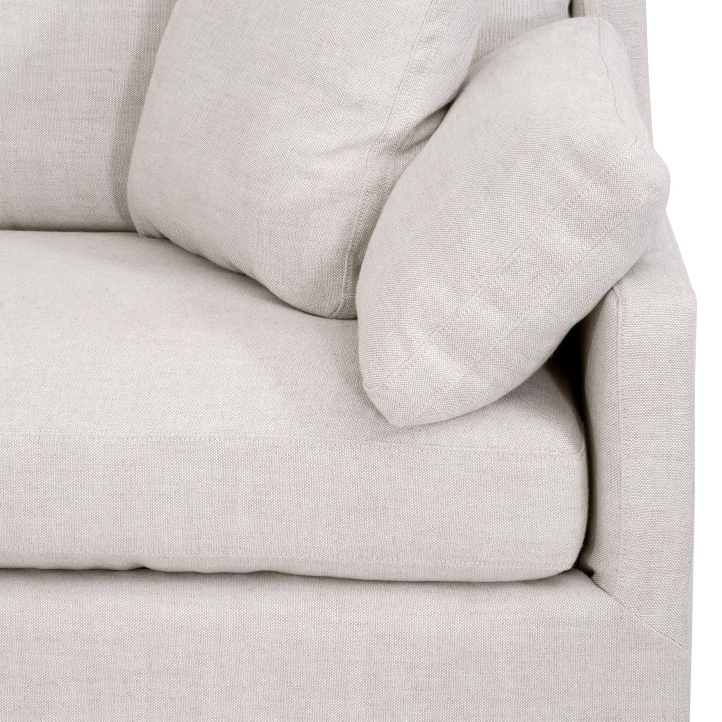 Housse de canapé modulaire Lena 2 places avec accoudoirs inclinés à droite