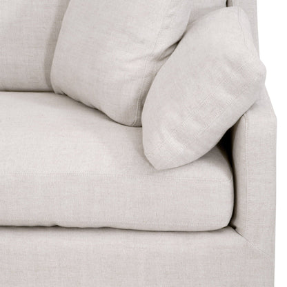 Housse de canapé modulaire Lena 2 places avec accoudoirs inclinés à droite