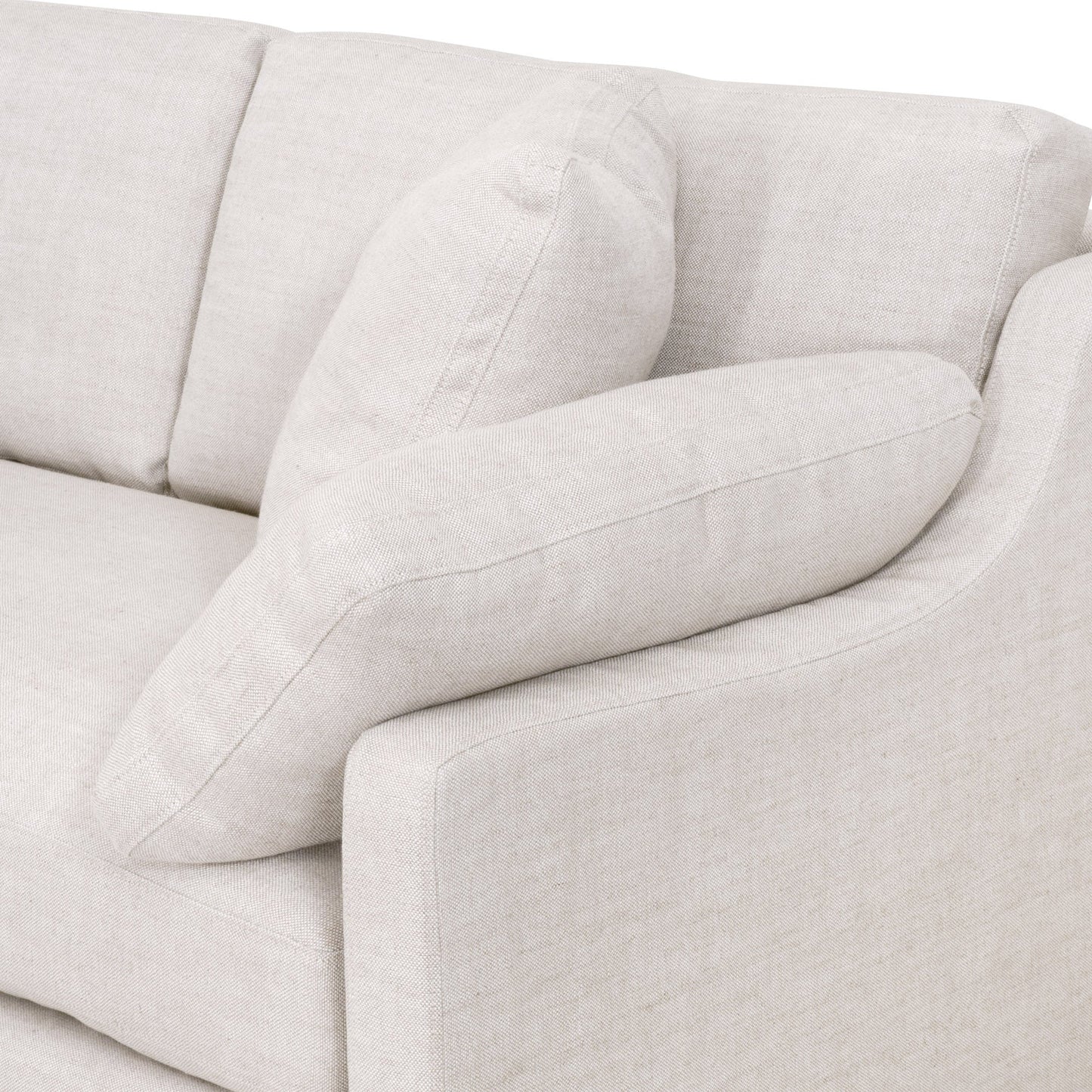 Housse de canapé modulaire Lena 2 places avec accoudoirs inclinés à droite