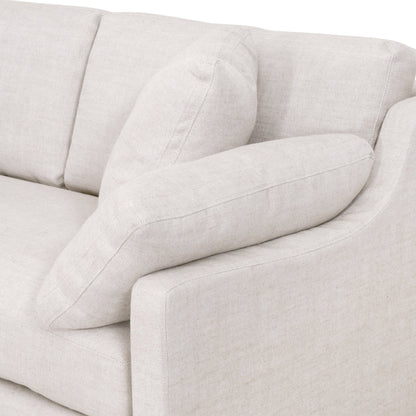 Housse de canapé modulaire Lena 2 places avec accoudoirs inclinés à droite