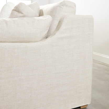 Housse de canapé modulaire Lena 2 places avec accoudoirs inclinés à droite