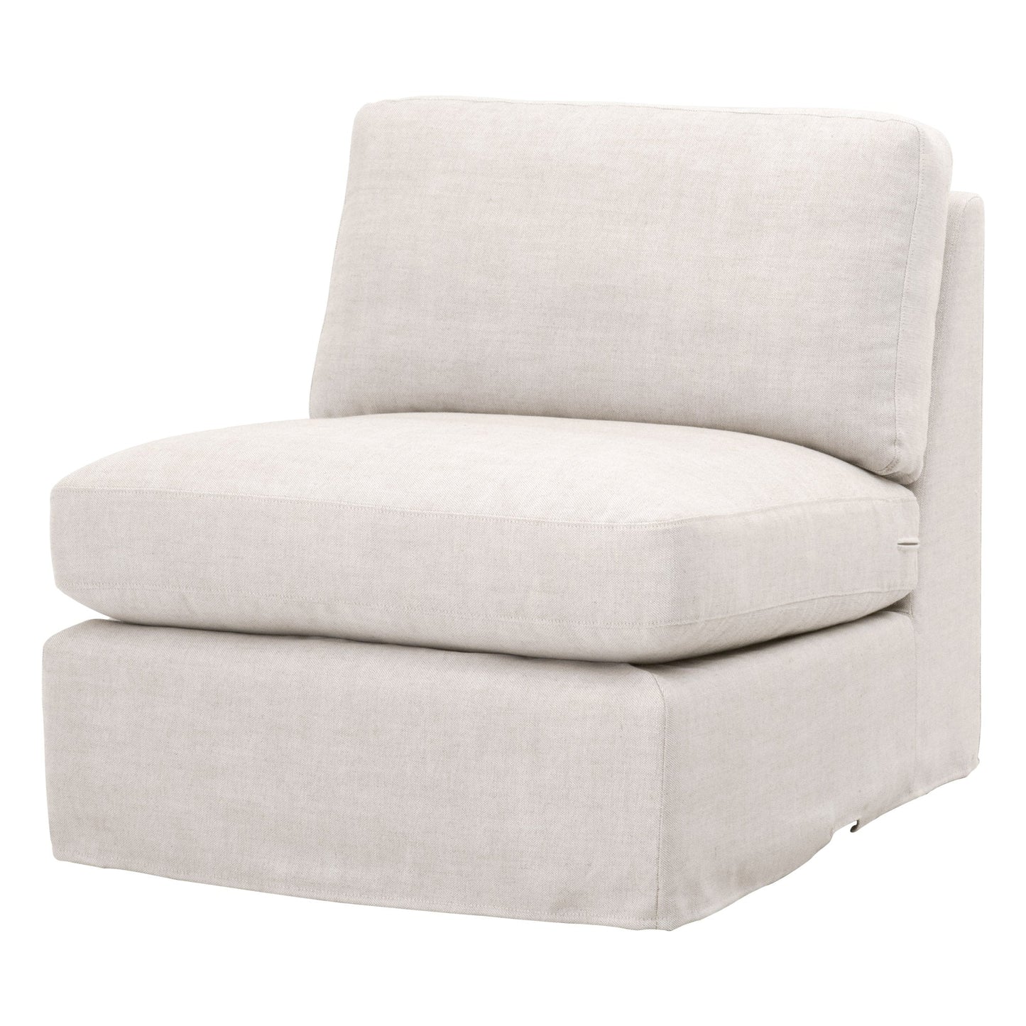 Chaise modulaire sans accoudoirs Lena 1 place avec housse