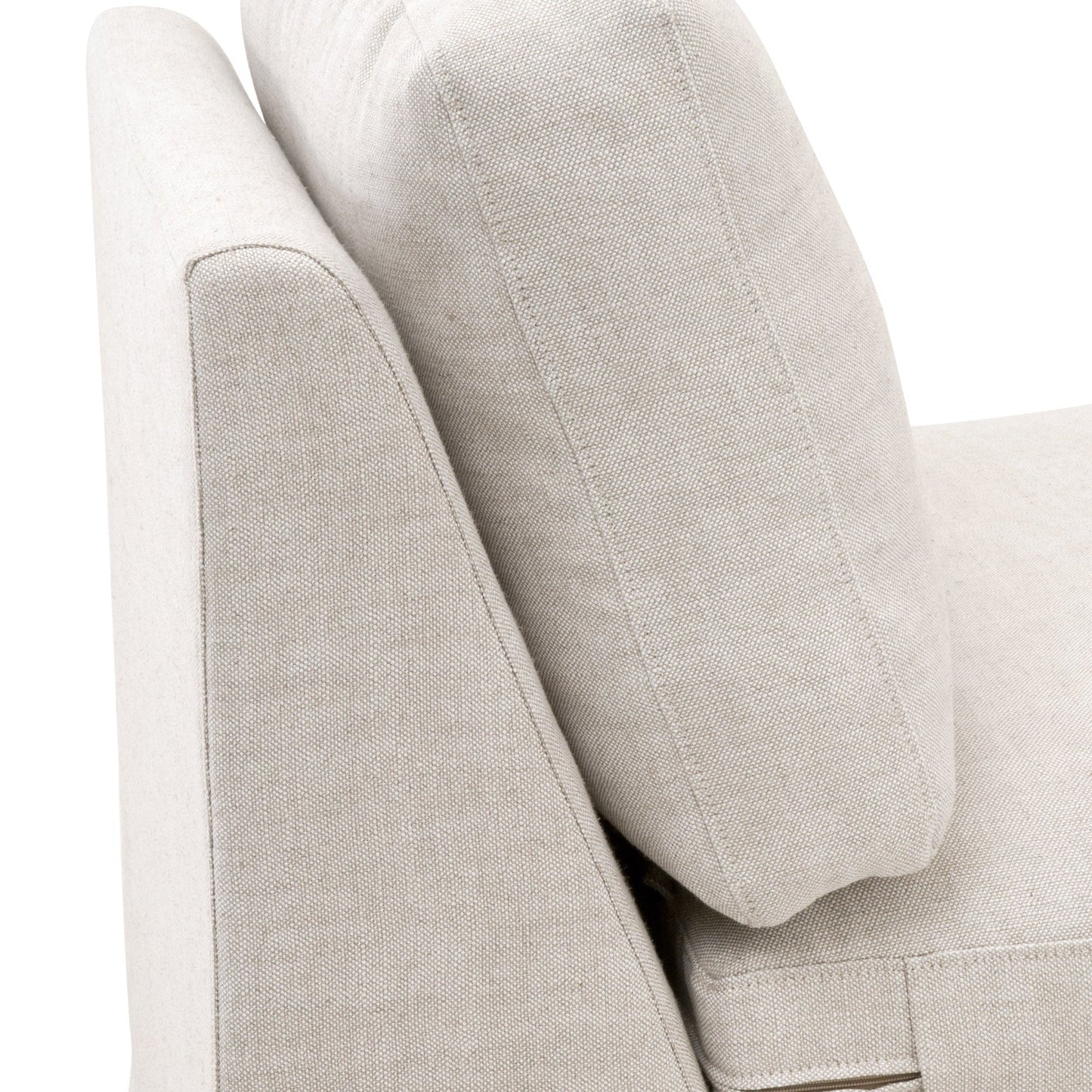 Chaise modulaire sans accoudoirs Lena 1 place avec housse