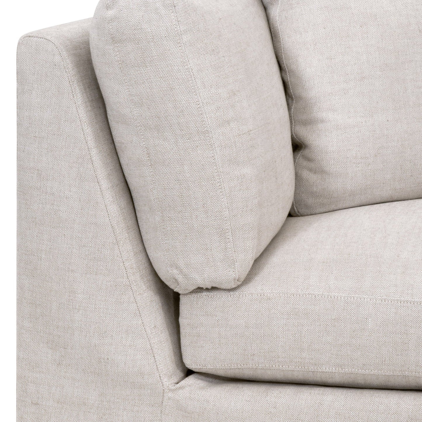 Chaise d'angle modulaire Lena avec housse