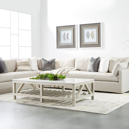 Chaise d'angle modulaire Lena avec housse