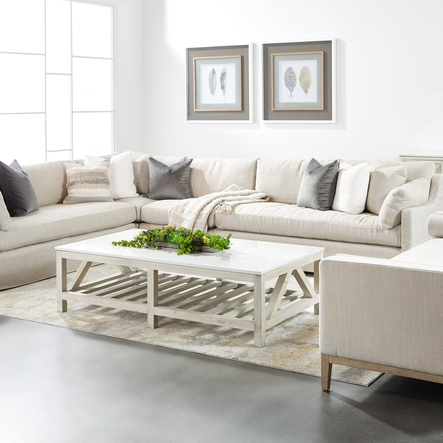 Chaise d'angle modulaire Lena avec housse