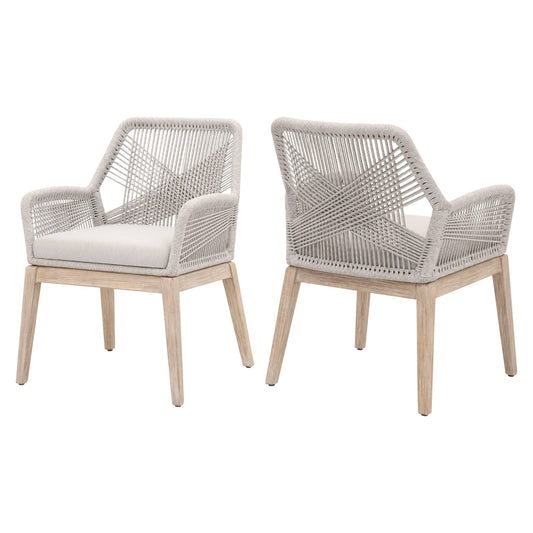 Fauteuil d'extérieur Loom, lot de 2