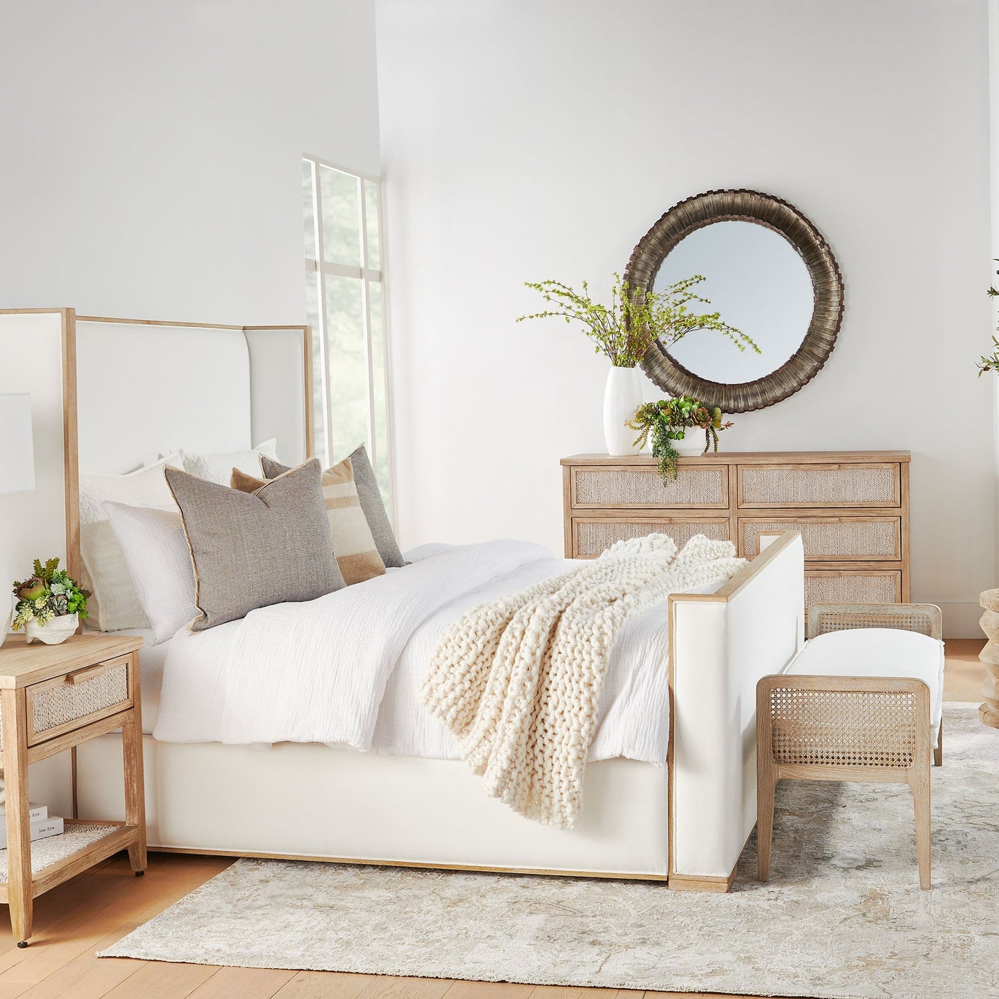 Table de chevet malaise à 1 tiroir