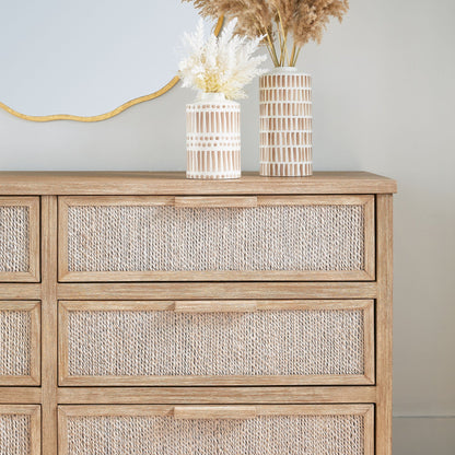 Commode double malaise à 6 tiroirs