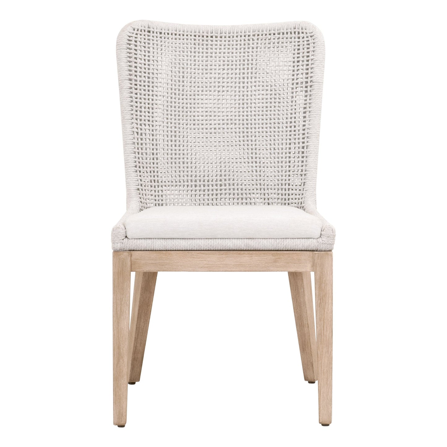 Chaise de salle à manger en maille, lot de 2