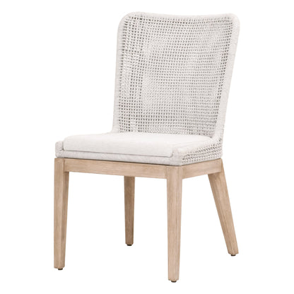 Chaise de salle à manger en maille, lot de 2