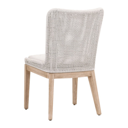 Chaise de salle à manger en maille, lot de 2