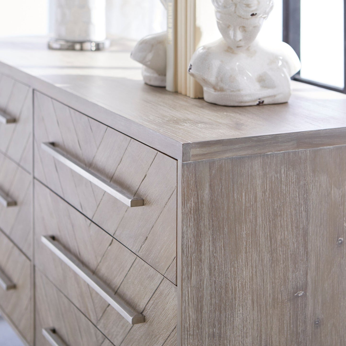 Commode double à 6 tiroirs en mosaïque