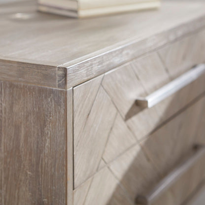 Table de chevet à 2 tiroirs en mosaïque