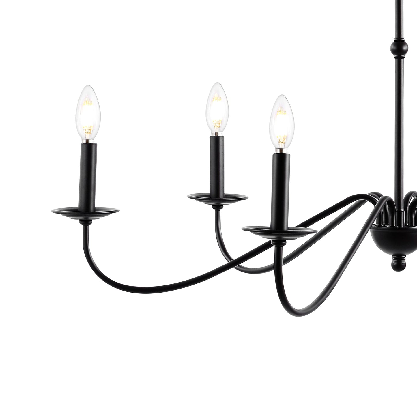 Lustre LED en fer à 6 lumières, 34,75 $, par JONATHAN Y