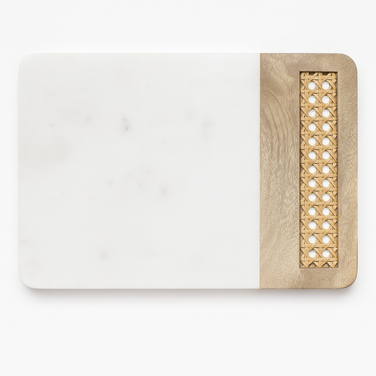 Plateau à fromages en rotin Palace – Naturel 12 x 9