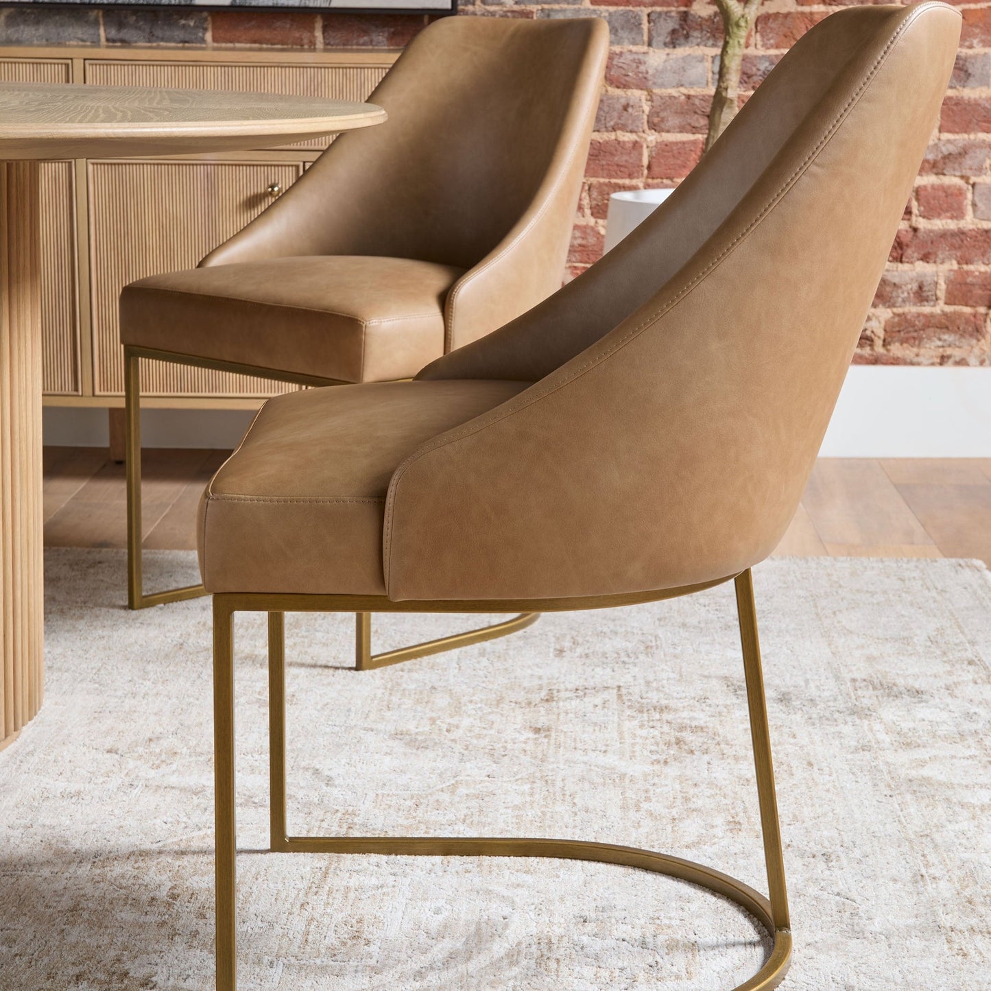 Chaise de salle à manger Parissa, ensemble de 2