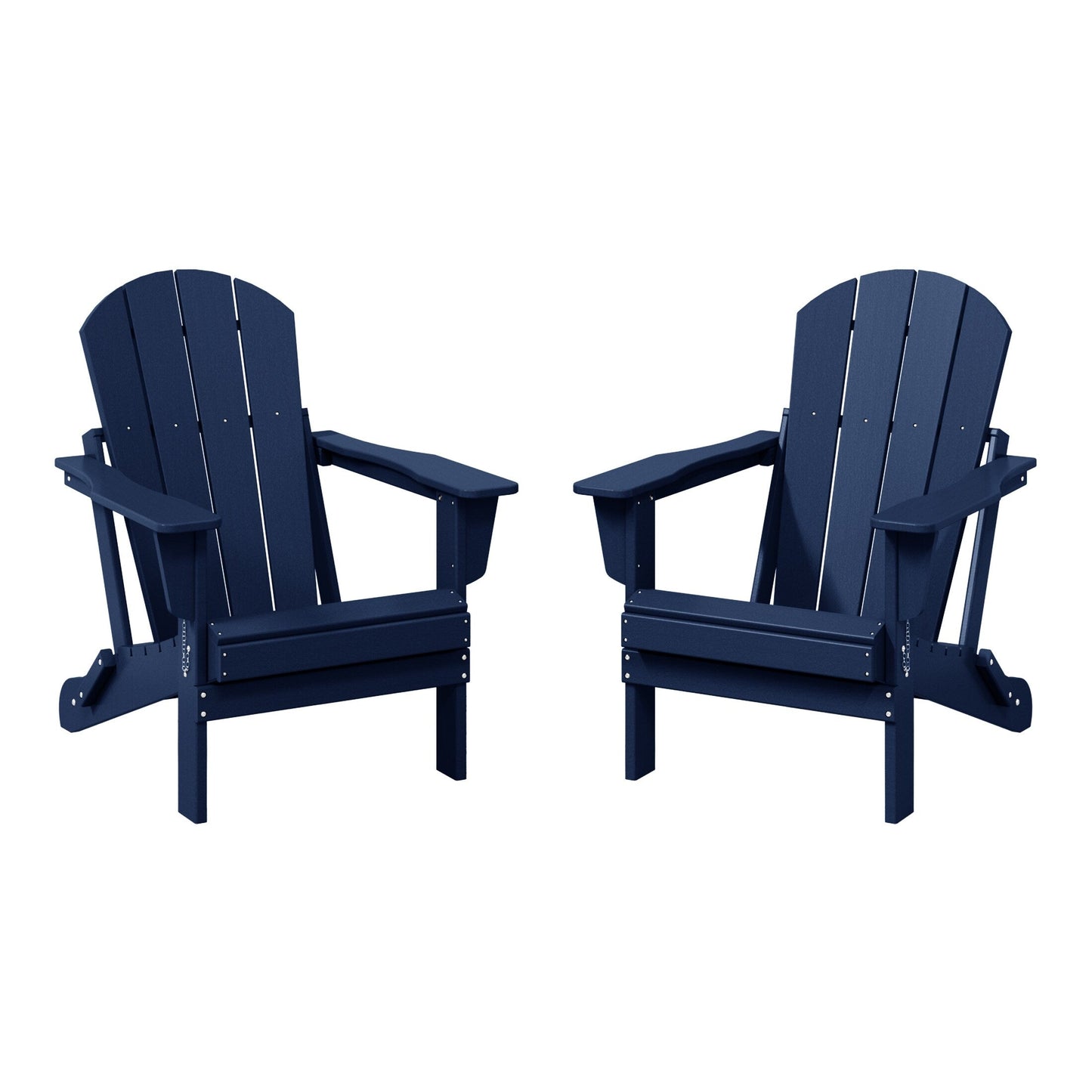 Chaises pliantes Adirondack Polytrends Laguna résistantes aux intempéries (lot de 2)