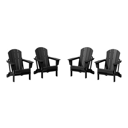 Chaises pliantes Adirondack Polytrends Laguna résistantes aux intempéries (lot de 4)