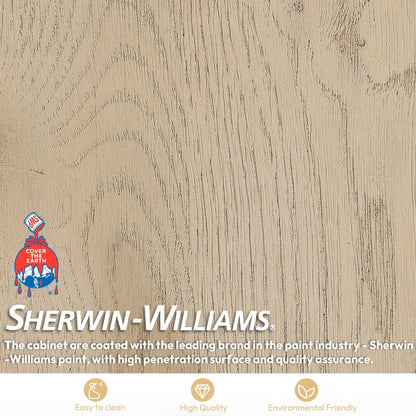 Meuble-lavabo Porto avec dessus en quartz blanc sans miroir