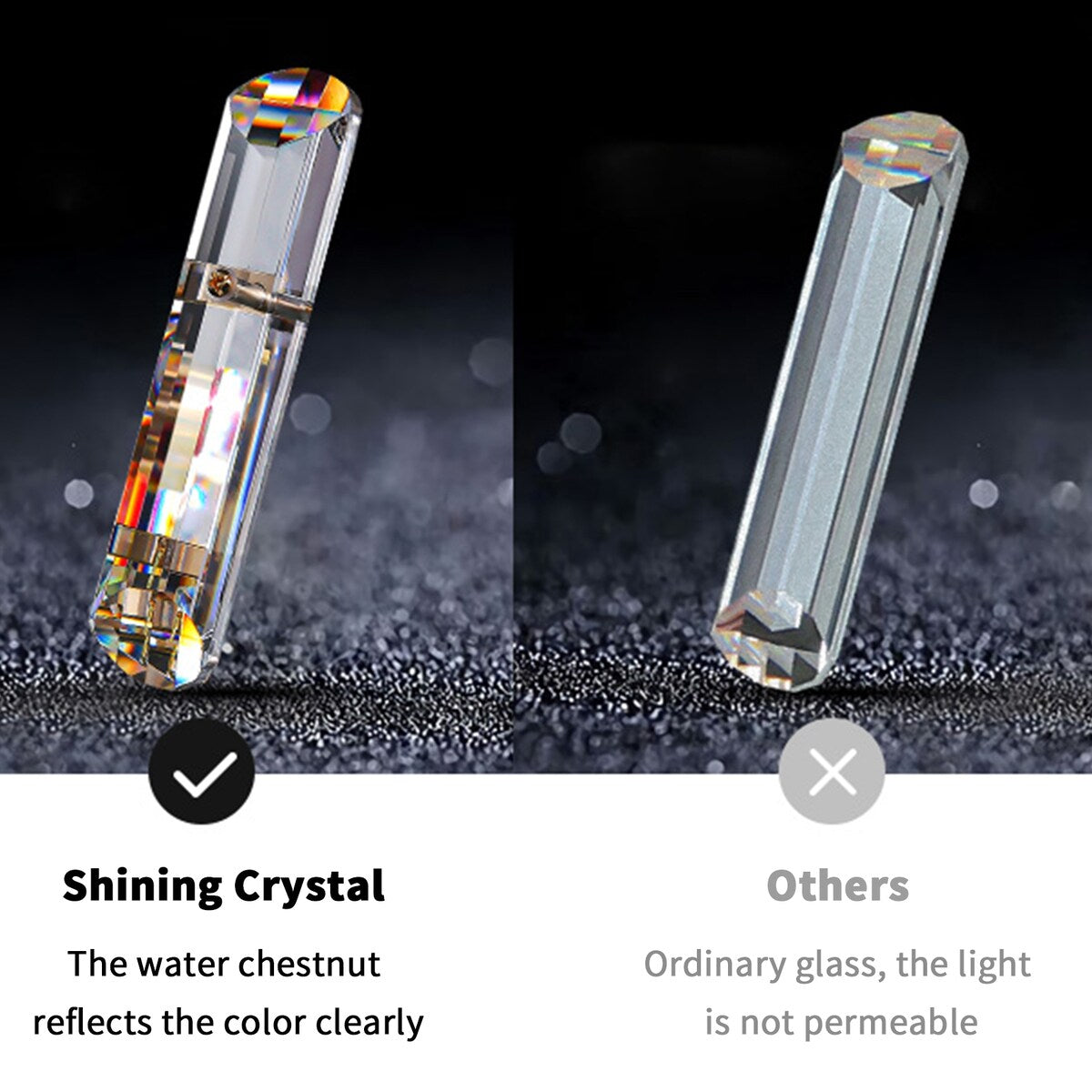 Lustre de plafond rond en cristal brillant avec éclairage à 3 couleurs