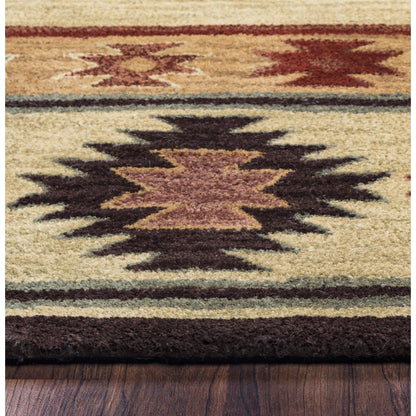 Tapis en laine touffeté à la main Alora Decor Ryder Southwestern