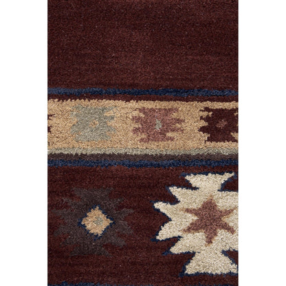 Tapis en laine touffeté à la main Alora Decor Ryder Southwestern
