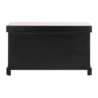 Banc de rangement tressé marron Euphemia de SAFAVIEH - 33,5 x 16,1 x 19,9 - 34 L x 16 P x 20 H