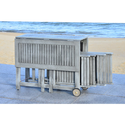 Ensemble de salle à manger d'extérieur 5 pièces SAFAVIEH Brandy - 43 x 35 x 29 cm