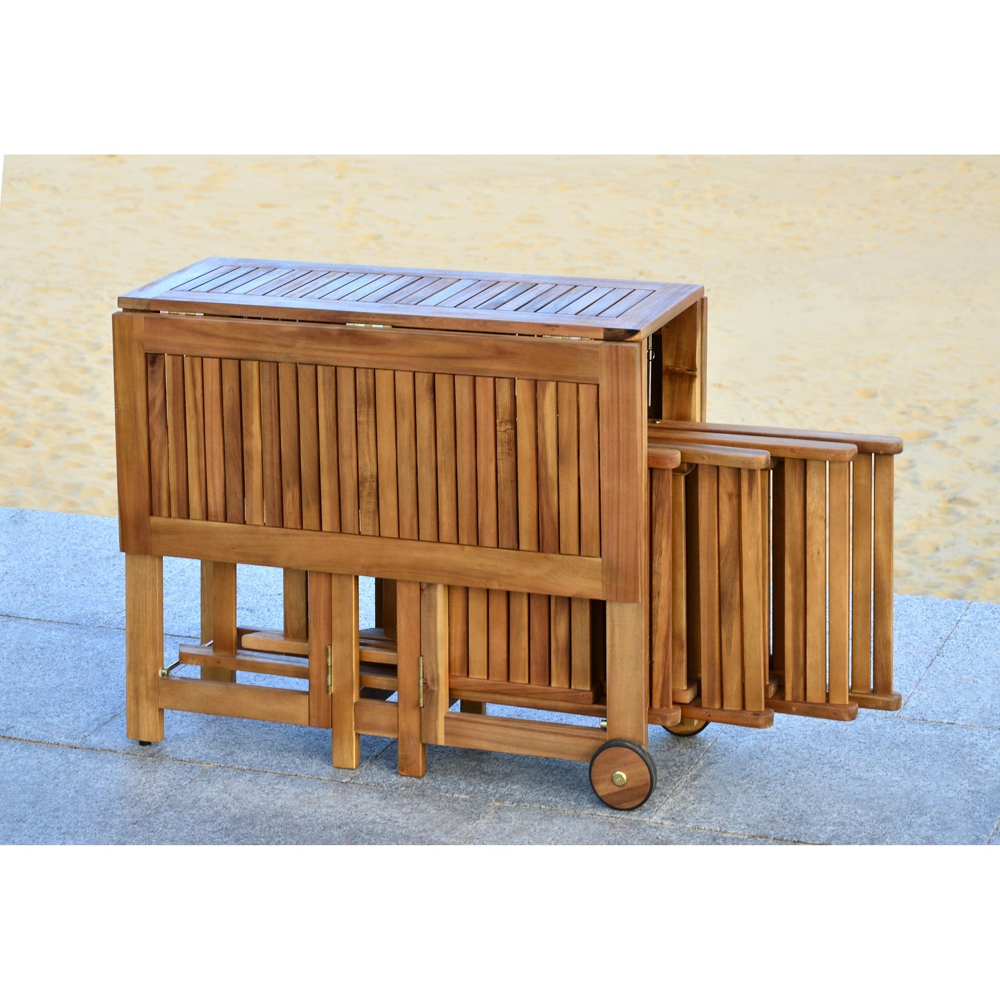 Ensemble de salle à manger d'extérieur 5 pièces SAFAVIEH Brandy - 43 x 35 x 29 cm