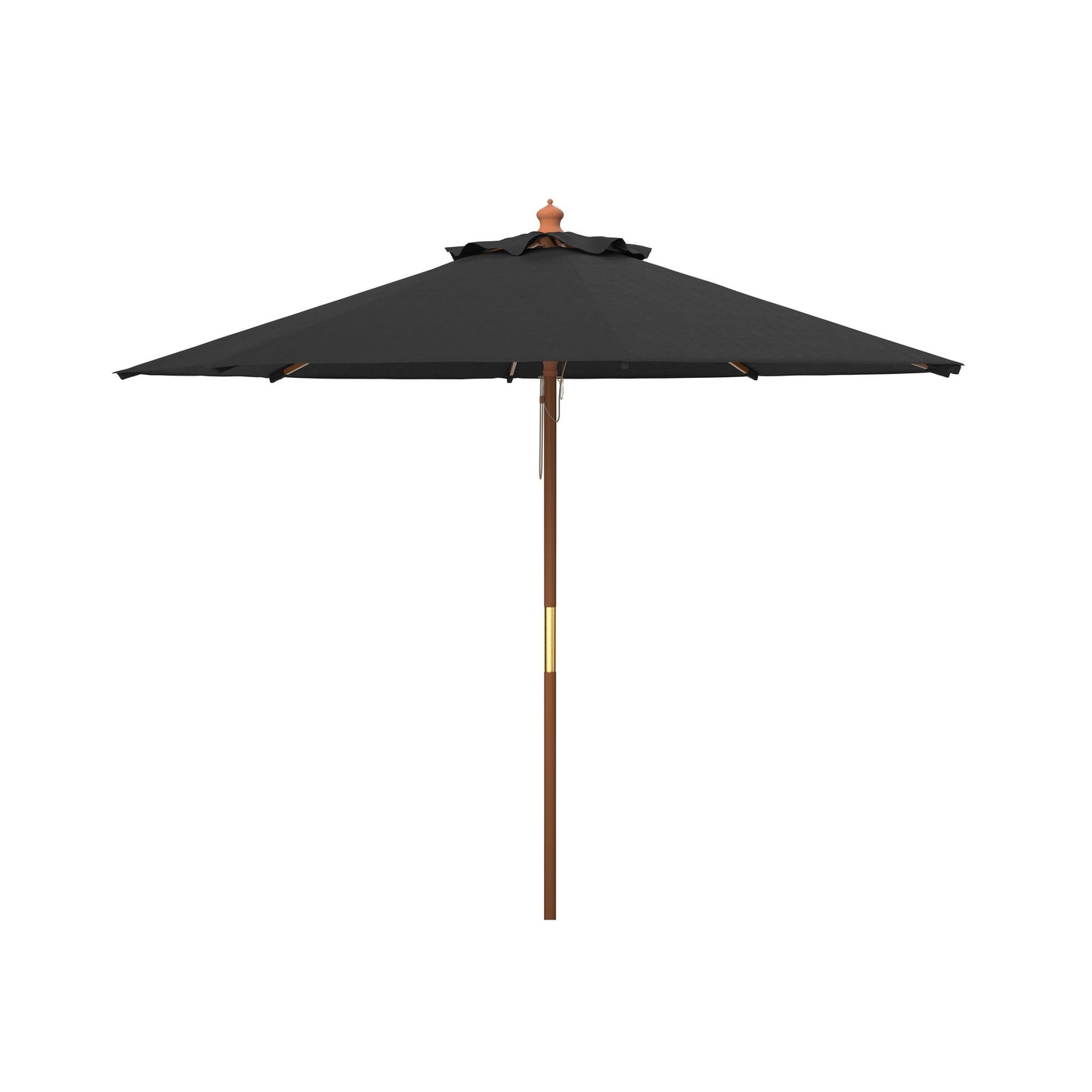 Parasol de marché à poulie en bois SAFAVIEH Outdoor Glauca de 11 pieds