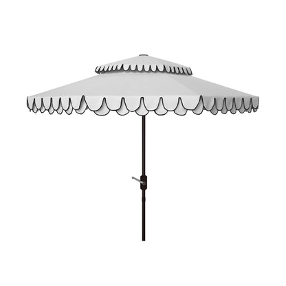 Parasol double toit SAFAVIEH Outdoor Kjerstin Valance 9 pieds