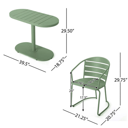 Ensemble bistrot d'extérieur 3 pièces Santa Monica par Christopher Knight Home