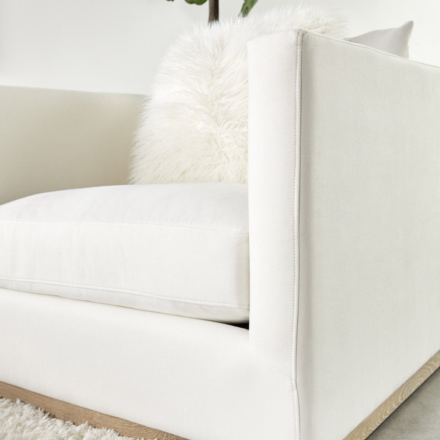 Fauteuil-canapé à base de plinthe Siena