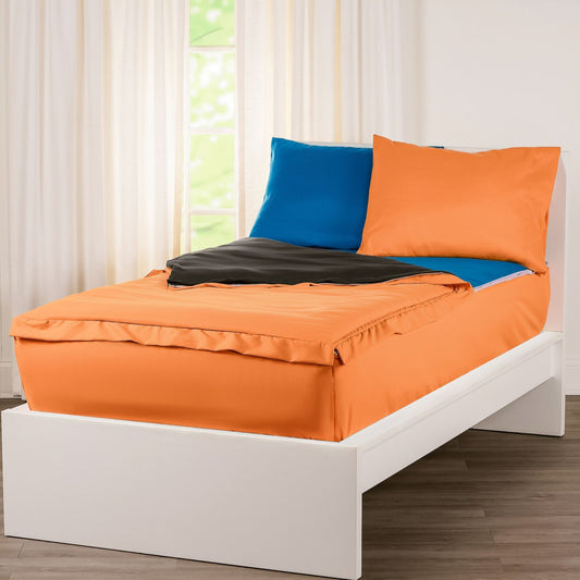 Parure de lit de luxe avec fermeture éclair Siscovers Orange Bunkie