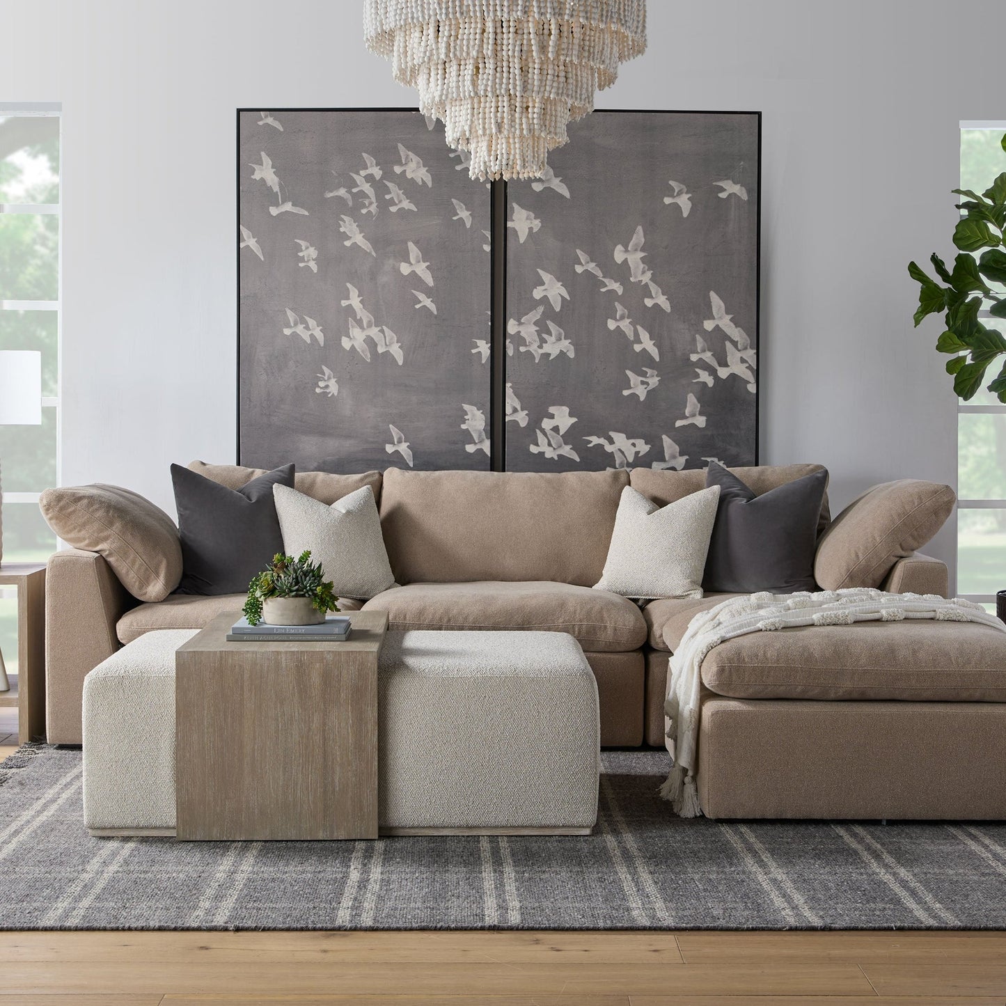 Chaise modulaire sans accoudoirs Sky