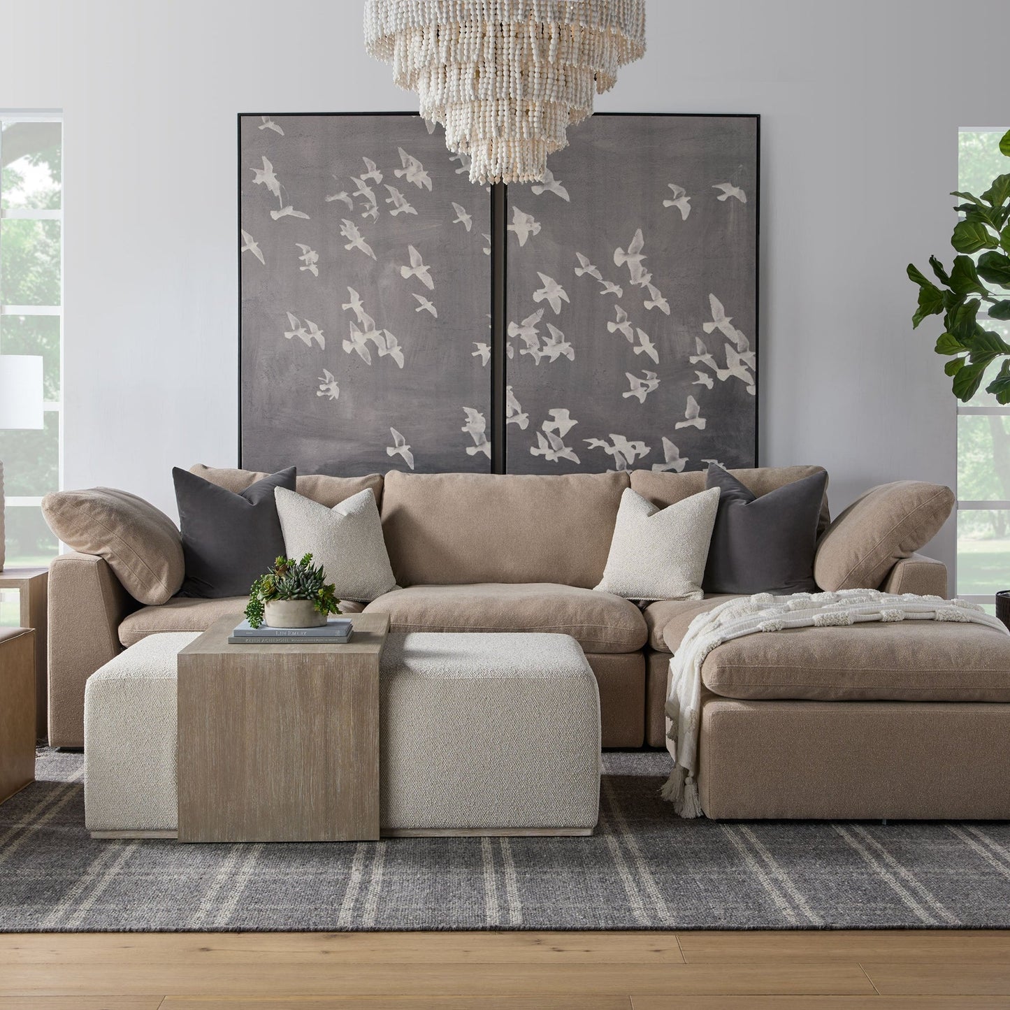 Chaise modulaire sans accoudoirs Sky