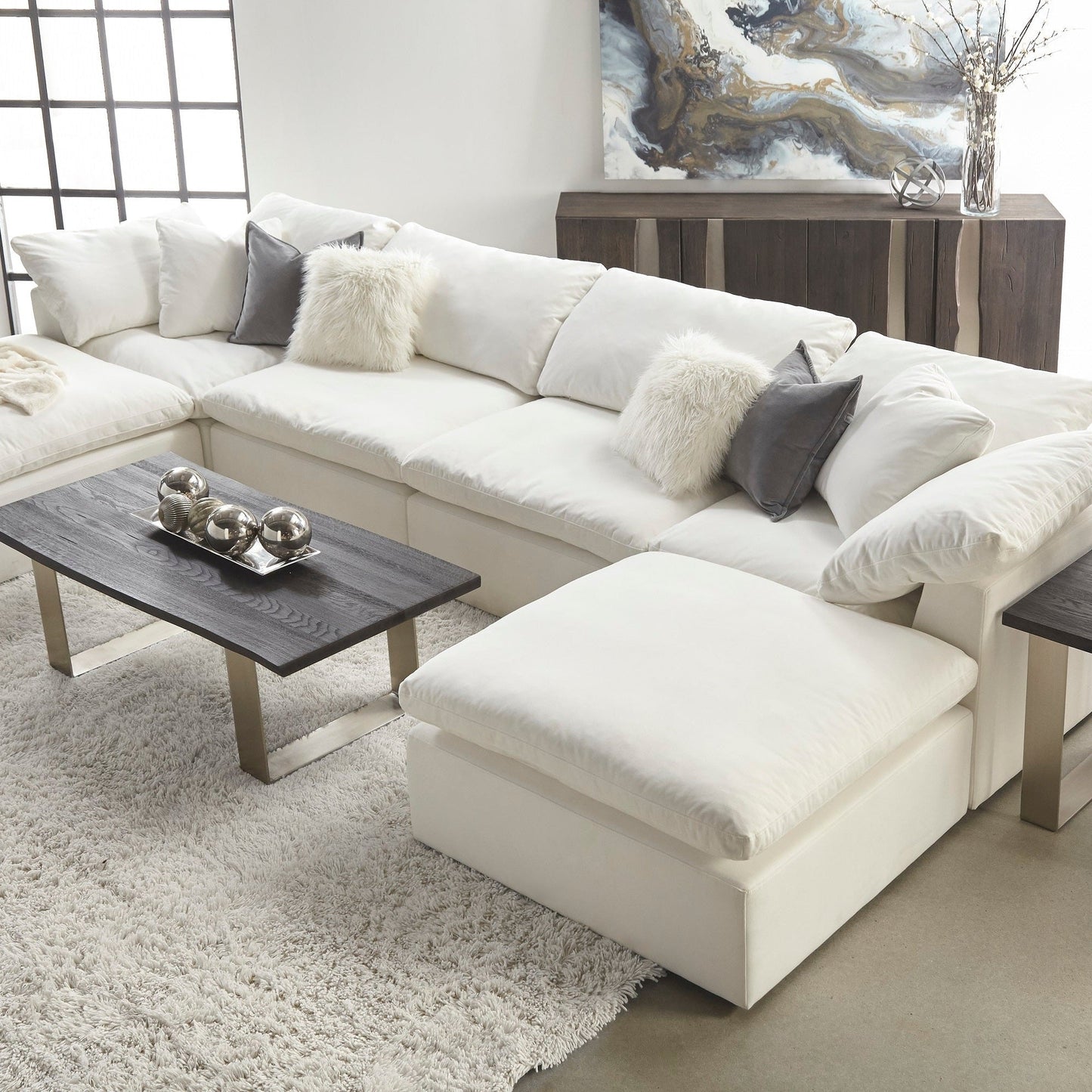 Chaise modulaire sans accoudoirs Sky