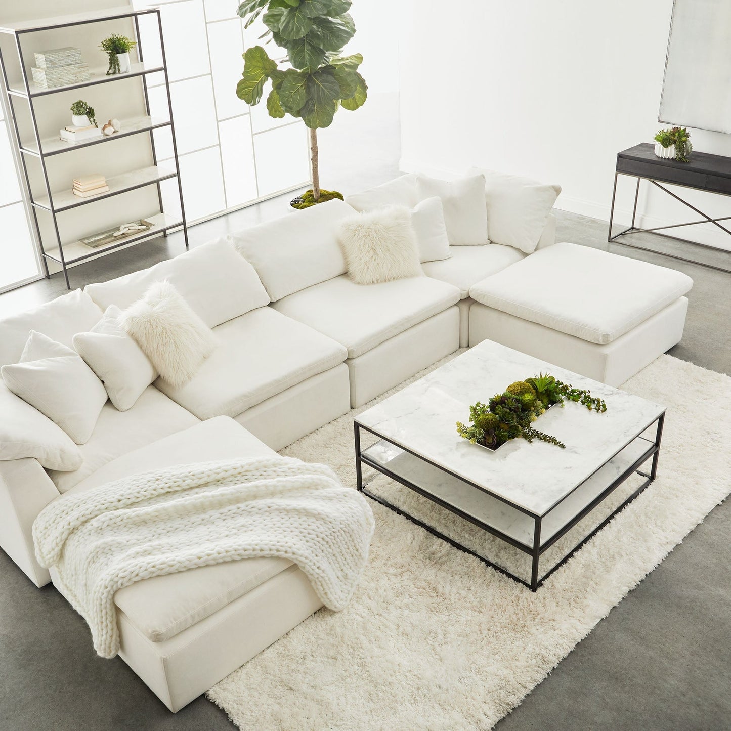 Chaise modulaire sans accoudoirs Sky