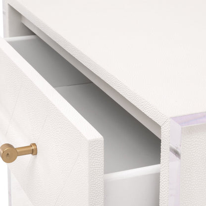 Table de chevet 1 tiroir Sonia Shagreen