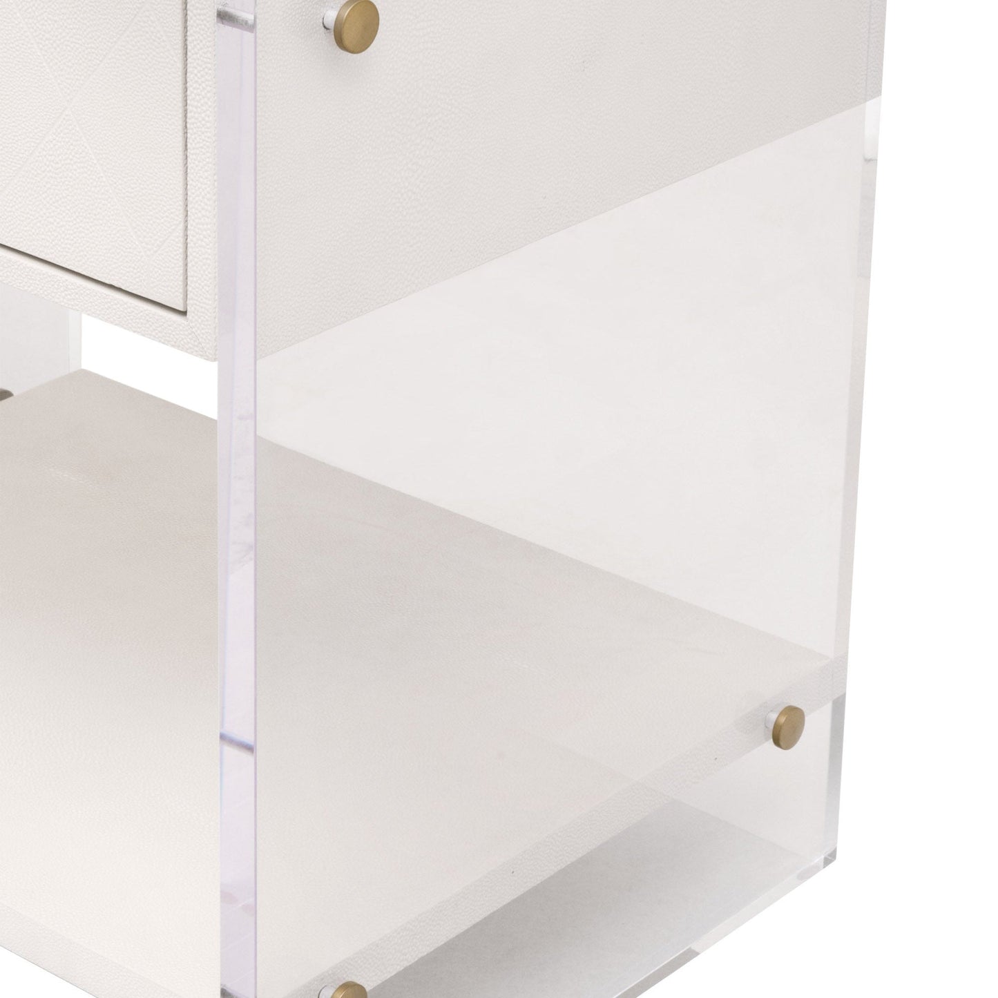 Table de chevet 1 tiroir Sonia Shagreen